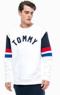 Толстовка из хлопка с карманом-кенгуру Tommy Jeans