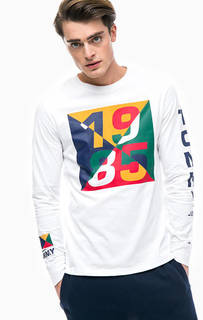 Хлопковая футболка с контрастным принтом Tommy Jeans