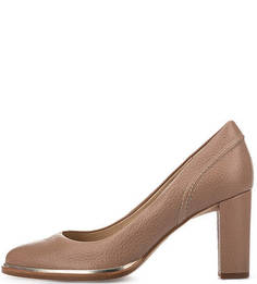 Туфли из зерненой кожи на устойчивом каблуке Clarks