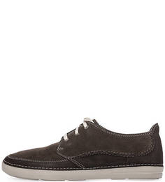 Серые ботинки из натуральной замши Clarks