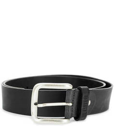 Черный кожаный ремень Mustang