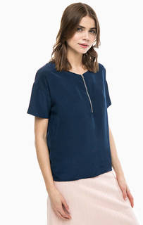 Синяя блуза с молнией Ichi