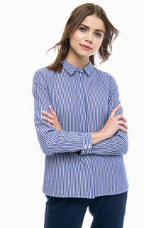 Хлопковая рубашка в полоску Ichi