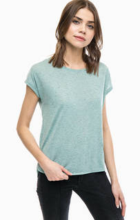 Футболка мятного цвета с короткими рукавами Ichi