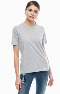 Серая хлопковая футболка B.Young