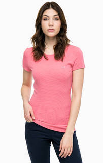 Однотонная футболка с короткими рукавами Lacoste