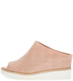 Сабо из натуральной кожи на танкетке Tamaris