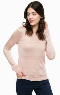 Джемпер кораллового цвета с длинными рукавами Lacoste