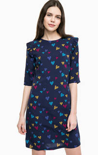 Синее платье с молнией на спине Sugarhill Boutique