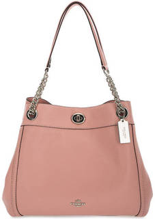 Кожаная сумка с двумя отделами Coach
