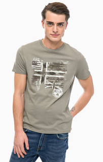 Хлопковая футболка с короткими рукавами Napapijri