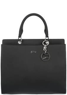 Черная сумка с двумя отделами Lacoste