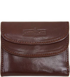 Коричневое портмоне из натуральной кожи Gianni Conti