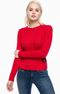 Хлопковый джемпер с косами Calvin Klein Jeans