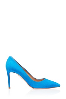 Голубые туфли из замши Simply Irresistible Pump 85 Aquazzura