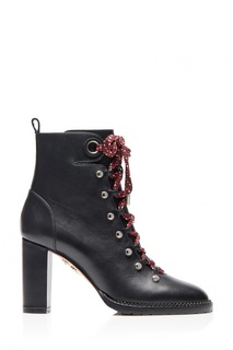 Черные ботильоны Hiker Bootie 90 Aquazzura