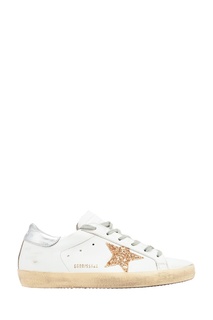 Белые кеды с золотистой звездой Superstar Golden Goose Deluxe Brand