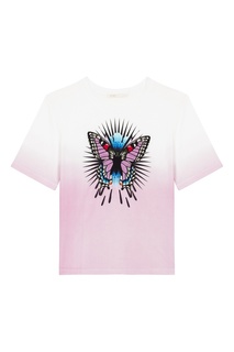 Градиентная футболка с бабочкой Maje