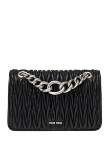 Кожаная сумка Club Miu Miu