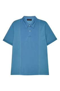 Голубая футболка-поло Prada