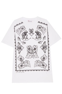 Футболка с монохромным принтом RED Valentino