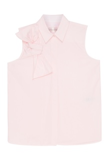 Розовая блузка с бантом Victoria Beckham