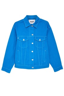 Куртка из синего денима Msgm