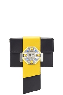 Кожаная сумка Jewels Ribbon Prada