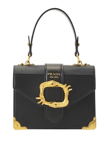 Кожаная сумка Cahier Prada