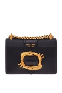 Кожаная сумка Cahier Prada