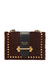 Меховая сумка Cahier Prada