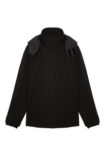 Черный плащ с капюшоном Prada
