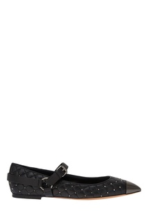 Стеганые кожаные туфли Valentino