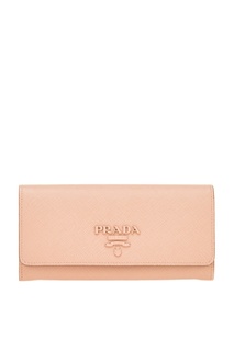 Бежевый кошелек с клапаном Prada