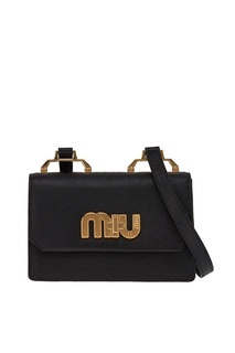 Черная сумка с логотипом Miu Miu