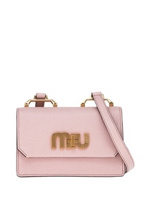 Розовая сумка с логотипом Miu Logo