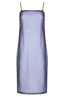 Двойное платье-комбинация из шелка Prada