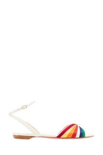 Сандалии с сатиновой отделкой Naseeba Flat Christian Louboutin