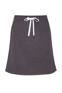 Трикотажная юбка с цветной вставкой Miu Miu
