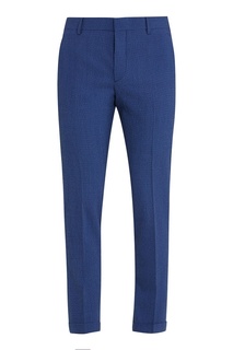 Зауженные синие брюки Prada