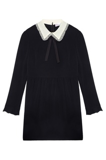 Платье с контрастным воротником RED Valentino