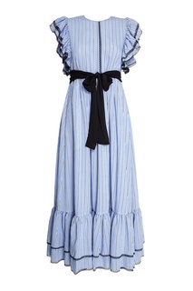 Длинное платье с воланами Msgm