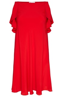Платье с оборками по бокам RED Valentino