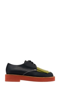 Кожаные дерби с бахромой Marni