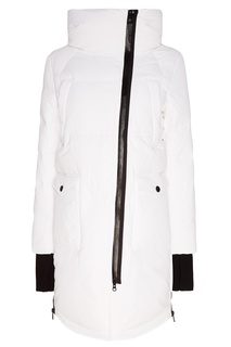 Белый пуховик oversize Zasport