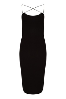 Черное платье на бретелях T by Alexander Wang