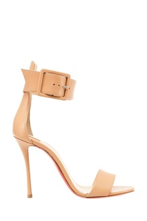 Бежевые босоножки Blade Runana 100 Christian Louboutin