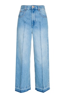 Широкие джинсы с выбеливанием Isabel Marant Etoile