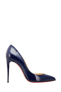 Синие лакированные туфли Pigalle Follies 100 Christian Louboutin