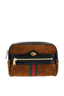 Замшевая поясная сумка Ophidia Small Gucci